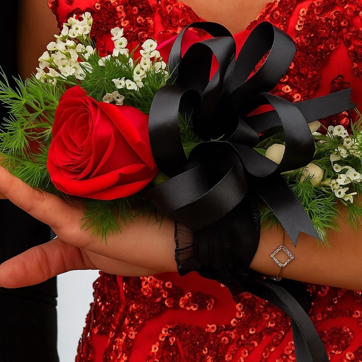 Crimson Grace Corsage