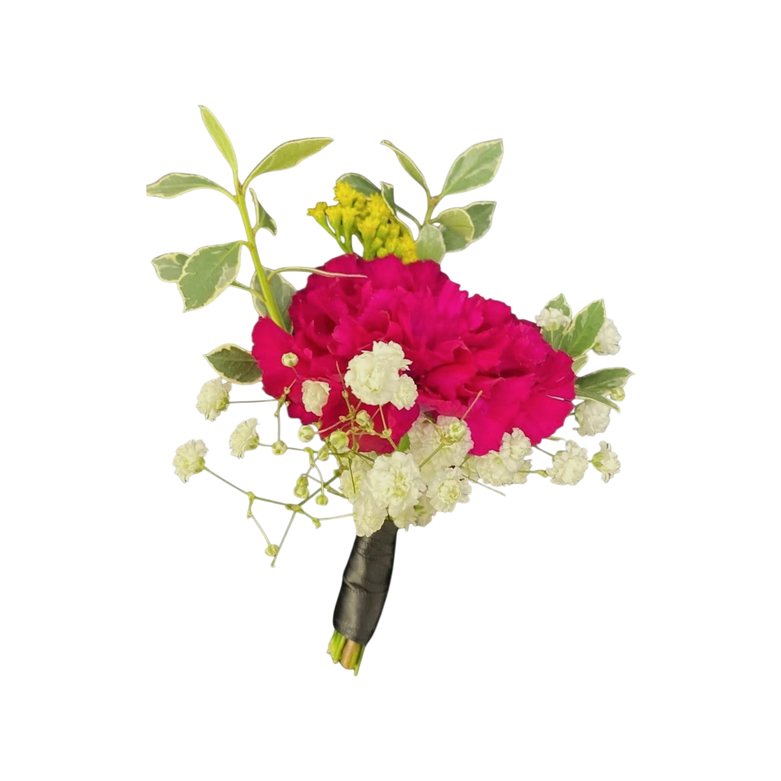 Crimson Charm Boutonniere